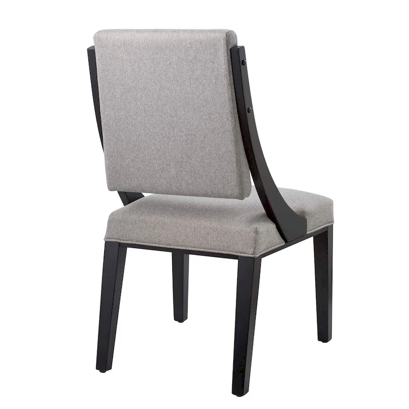 Fabric Upholstered Dining Chairs – Set of Two