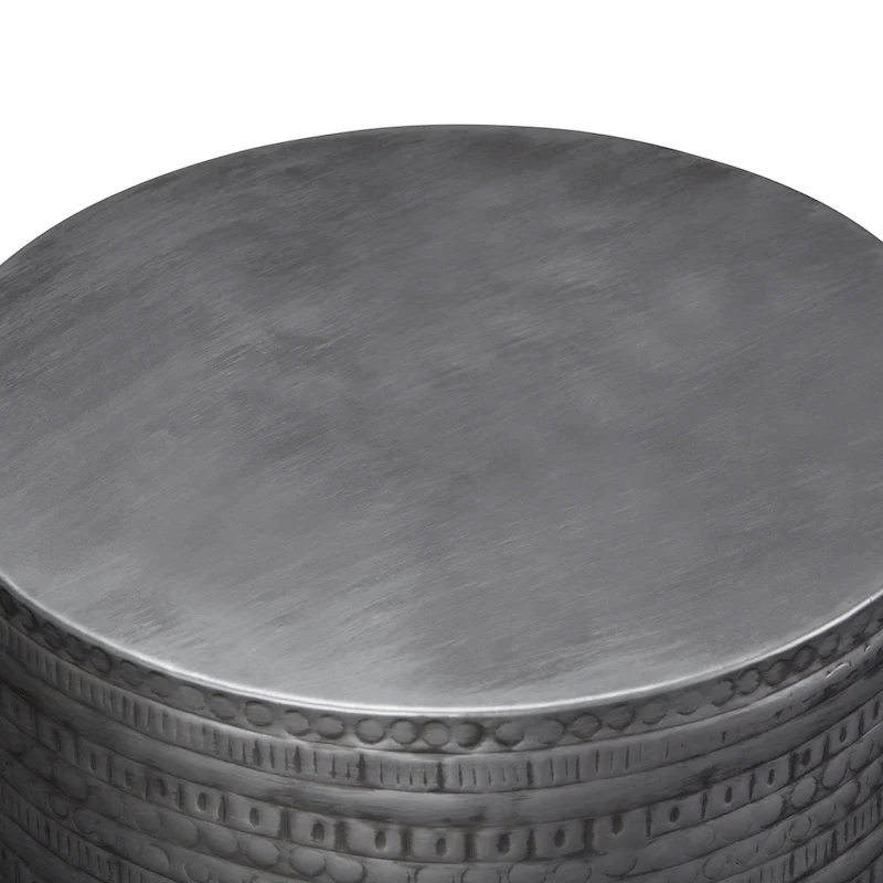 WYNDENHALL Jean 15  Wide Tribal Pattern Metal Accent Table & Assembled - 15 w x 15  d x 20  h