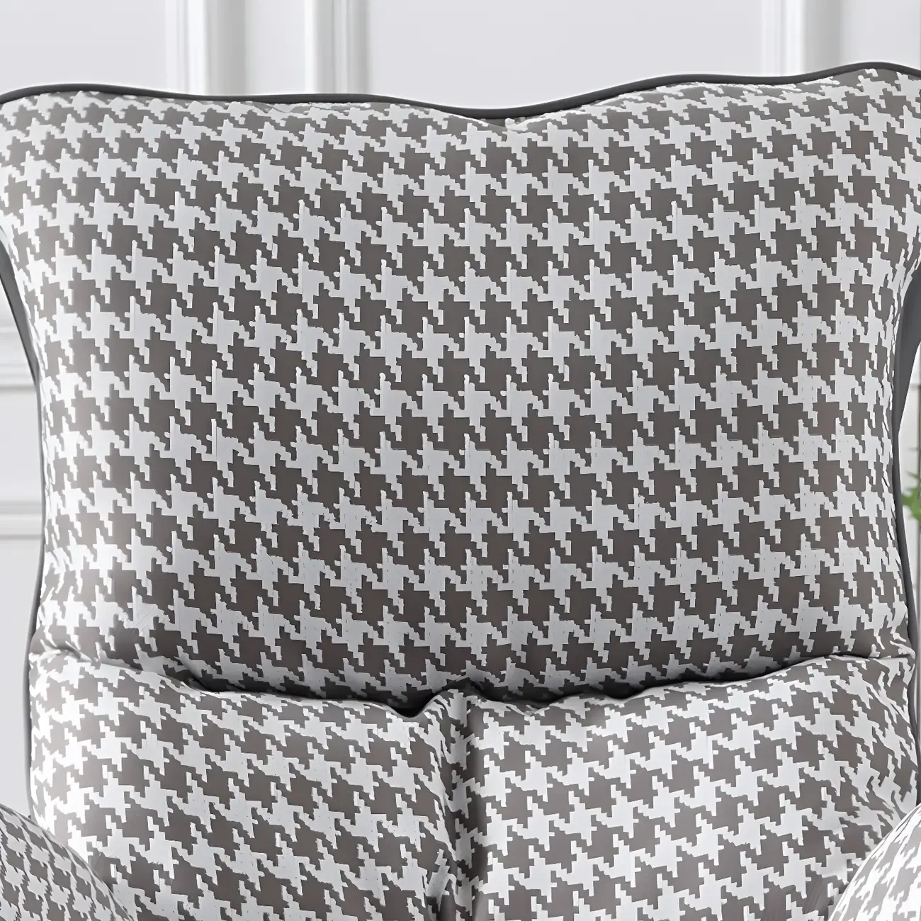 Modern Fabric Lounge Chair in Green with Cushioned Seat