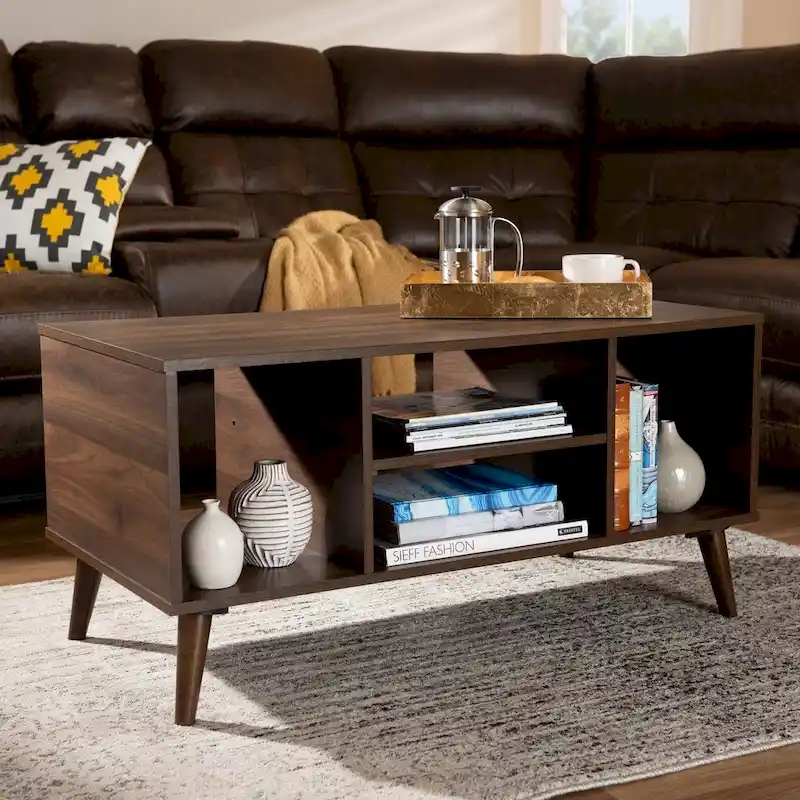 Carson Carrington Ugglekull Walnut Finished Coffee Table