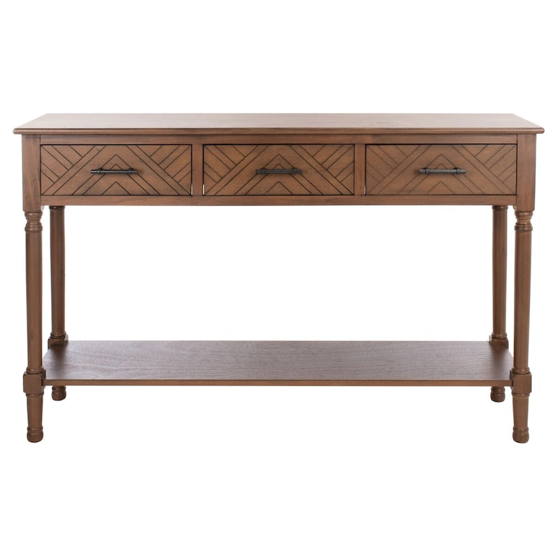 SAFAVIEH Jeanie 3-Drawer Bottom Shelf Console Table - 47.3