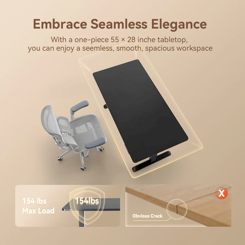 Sihoo D03 Office Desk, Height-Adjustable Standing Desk