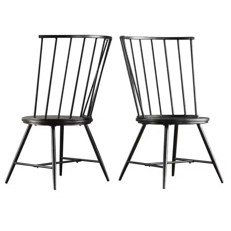 Salido Black Mixed Back Finish Dining Set - 5-Piece - iNSPIRE Q