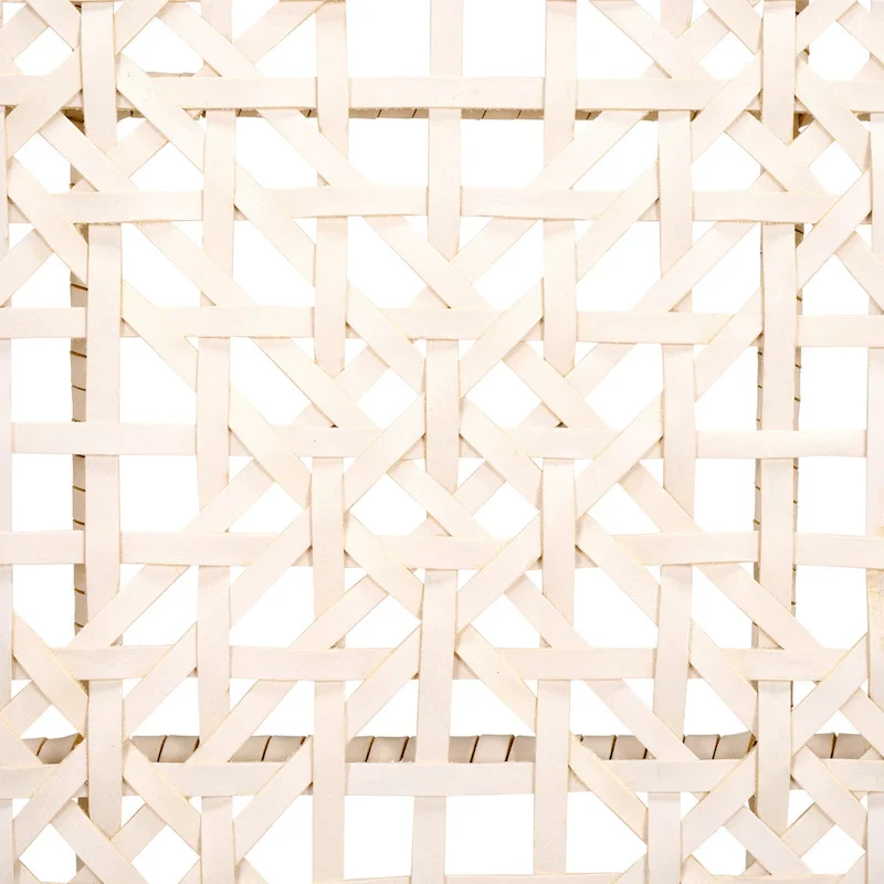 Munro Wanda Woven Leather & Solid Wood Accent Chair (Fully Assembled) - 22  W x 20.5  L x 28.5  H - 22Wx21Dx29H