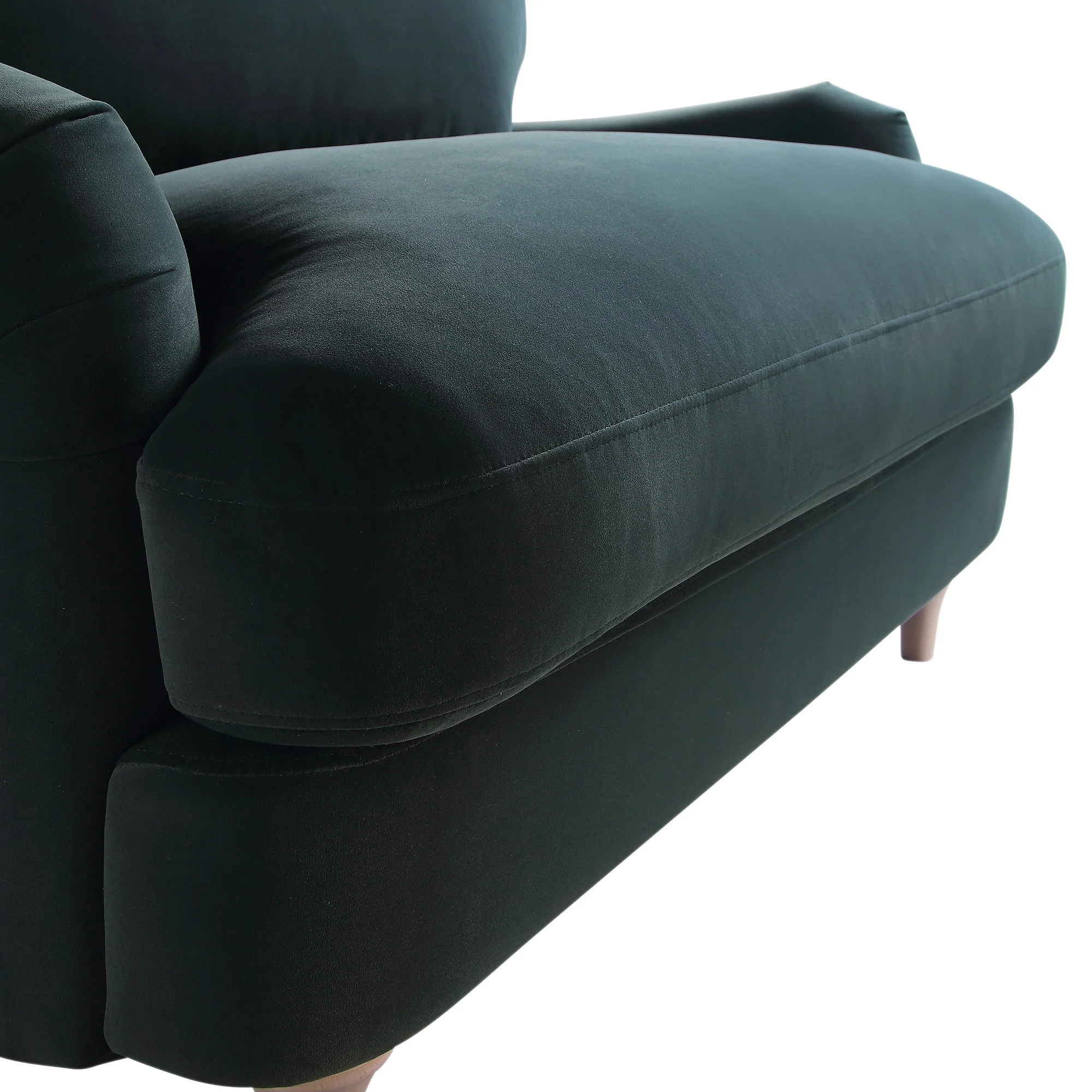 Aegean Blue Velvet Sofa, Loveseat