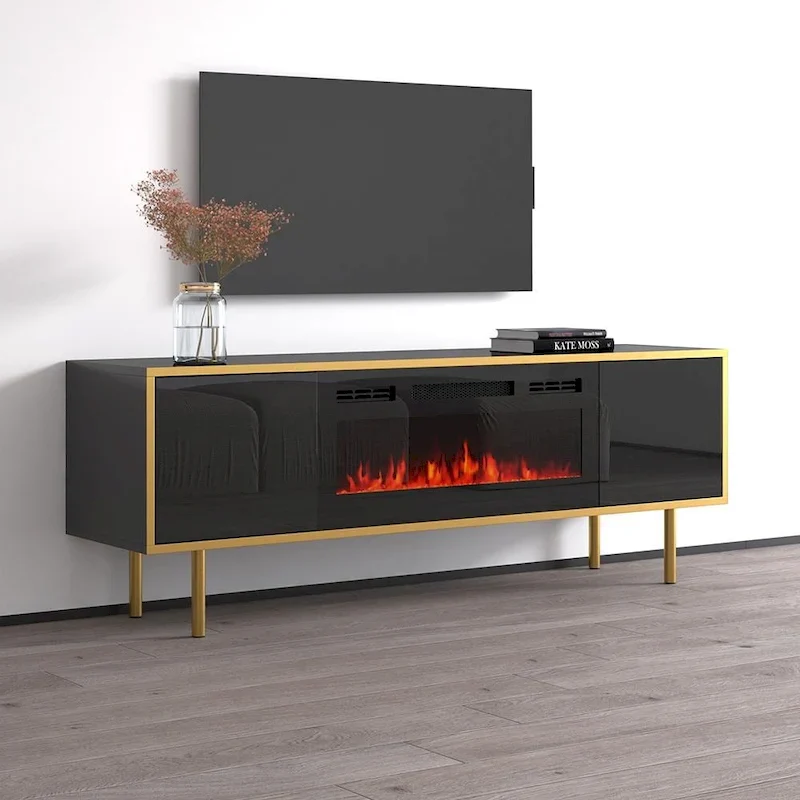 Goldie BL-EF Electric Fireplace 65 TV Stand