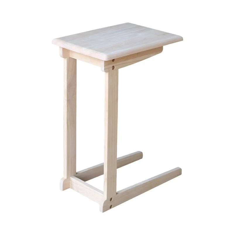 Unfinished Wood Sofa Server Table, 1-Person