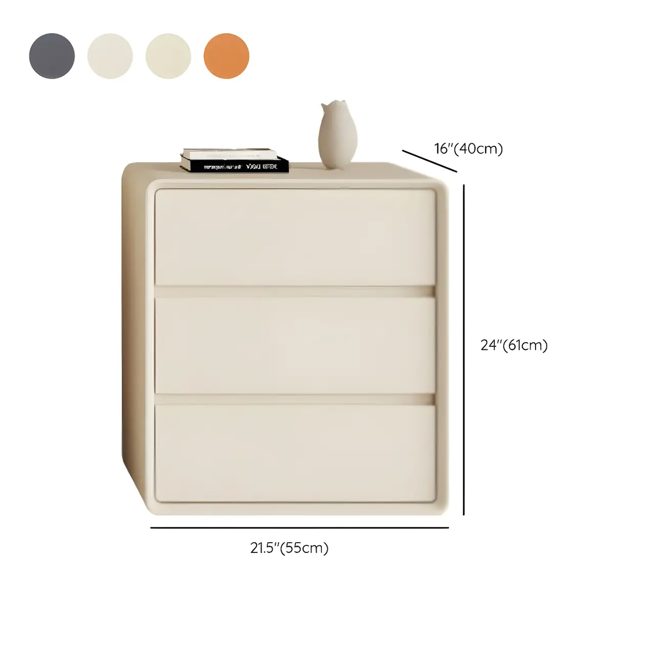 Classic Wooden Dressers in Beige with Soft Close Drawers