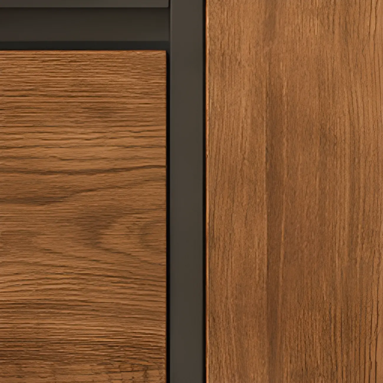 Mid-Century Modern Wooden Vertical Display Bookcase