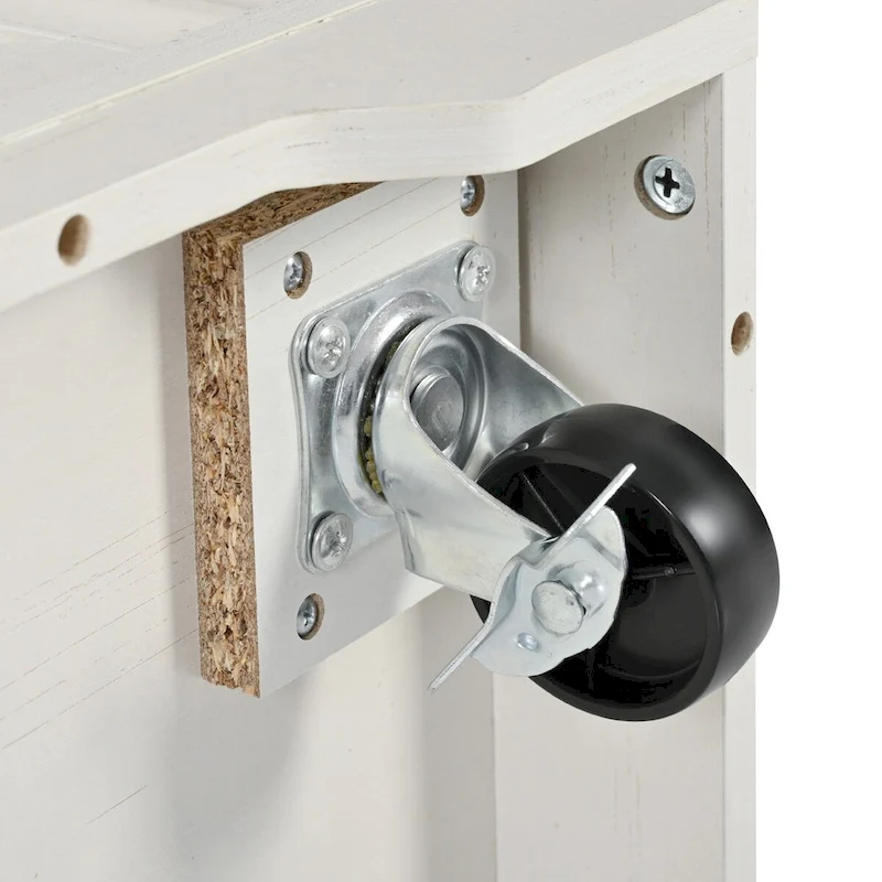 Farmhouse Kitchen Island with Power Outlet