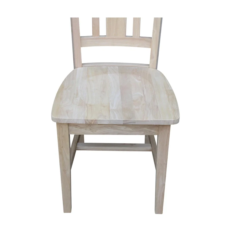 International Concepts Solid Wood San Remo Splatback Chairs, Set of 2