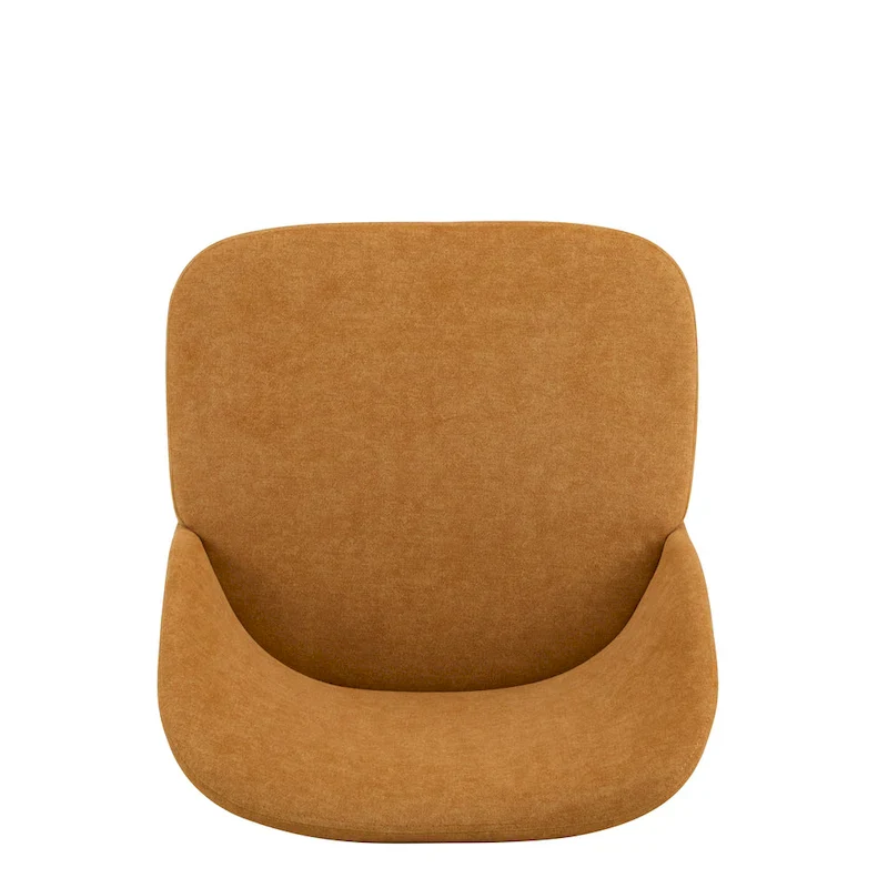 Gray Fabric Upholstered Dining Chair with Wood Frame