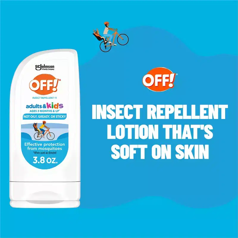OFF! Adults & Kids Mosquito Repellent Lotion with Picaridin - 3.8oz