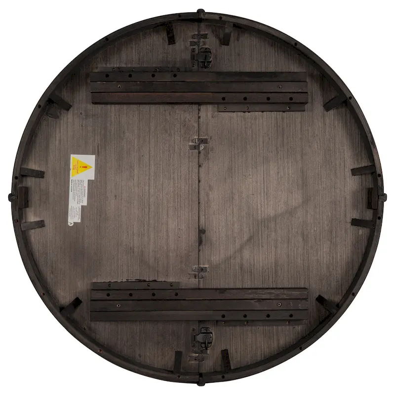 5-Piece Wooden Dining Table Set with Extendable Round Table & 4 Chairs