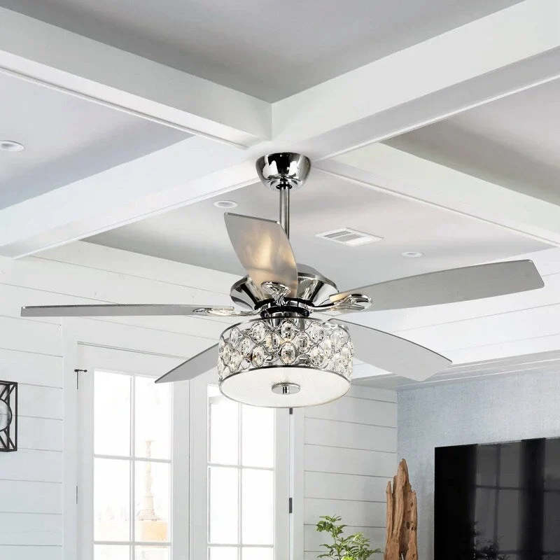 52-in Modern Ceiling Fan With Light and Remote Control