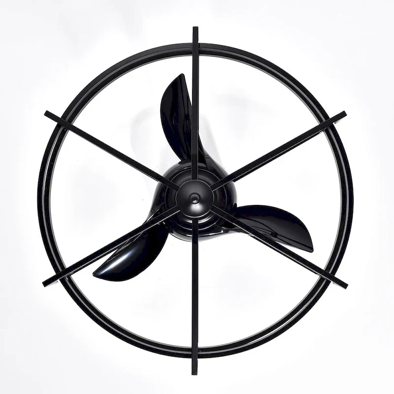 Hamza Matte Black 28-Inch Reversible 3-Blade LED Fandelier Ceiling Fan with Remote