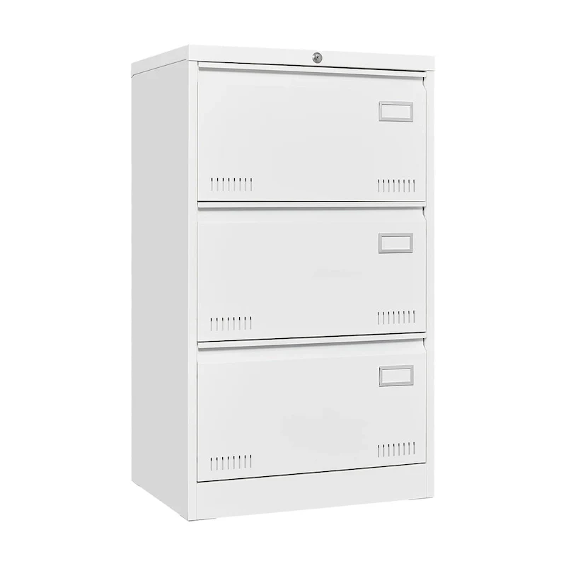 Metal Lateral 3 Drawer File Cabinet with Lock