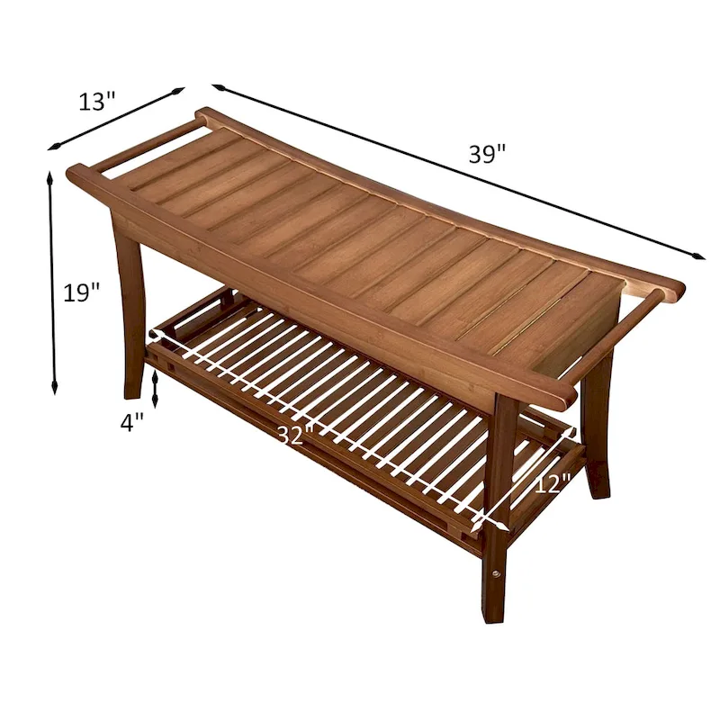 Solid Bamboo Premier 39 Spa Bench
