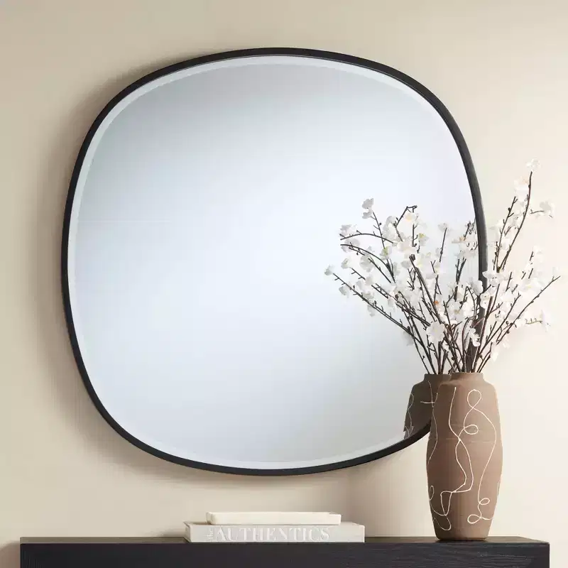 Uttermost Webster 34 Black Frame Wall Mirror