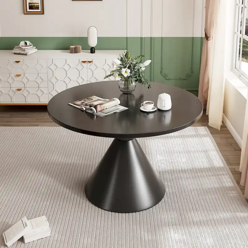 Round High Gloss Dining Table