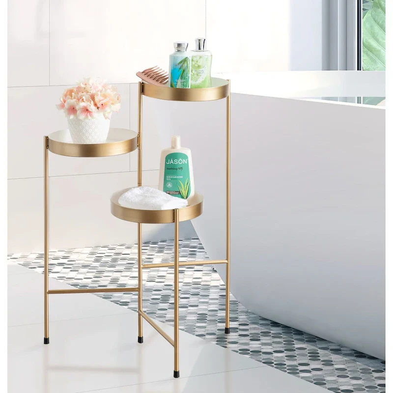 Kate and Laurel Finn Metal 3-tier Modern Plant Stand - 16x21x30