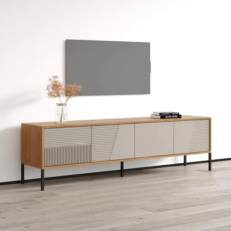 Modern TV Stand Console Cabinet – Fits Up to 85 TVs | 74.8 Wide