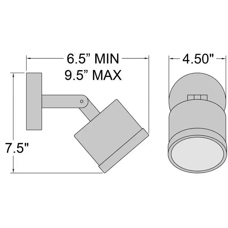 Access Lighting Zone 1 - Light Wall Light in Bronze