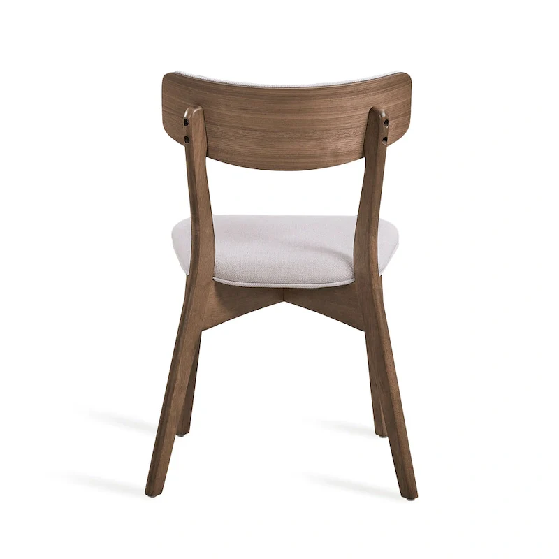 Mid-Century 5-Piece Wood Rectangle Dining Set with Chairs