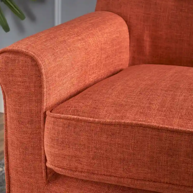 Mariah Mid-Century Fabric Loveseat