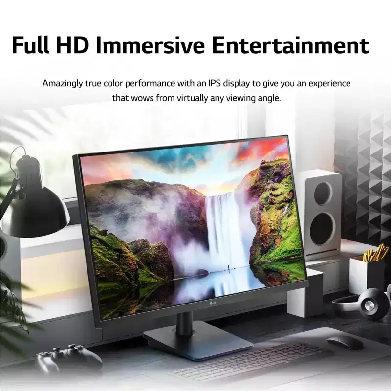 Refurbished: LG 27MP40W-B 27 FHD IPS Monitor with AMD FreeSync, Black - Manufacturer Refurbished