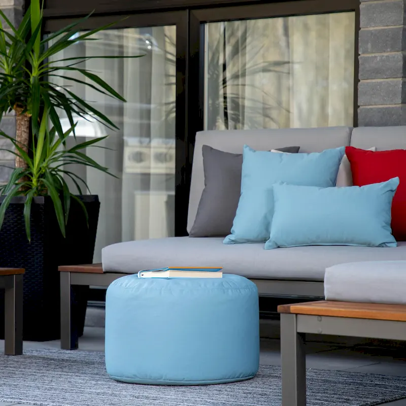 Waterproof Ottoman Pouf - Indoor/Outdoor - Multiple Colors Available