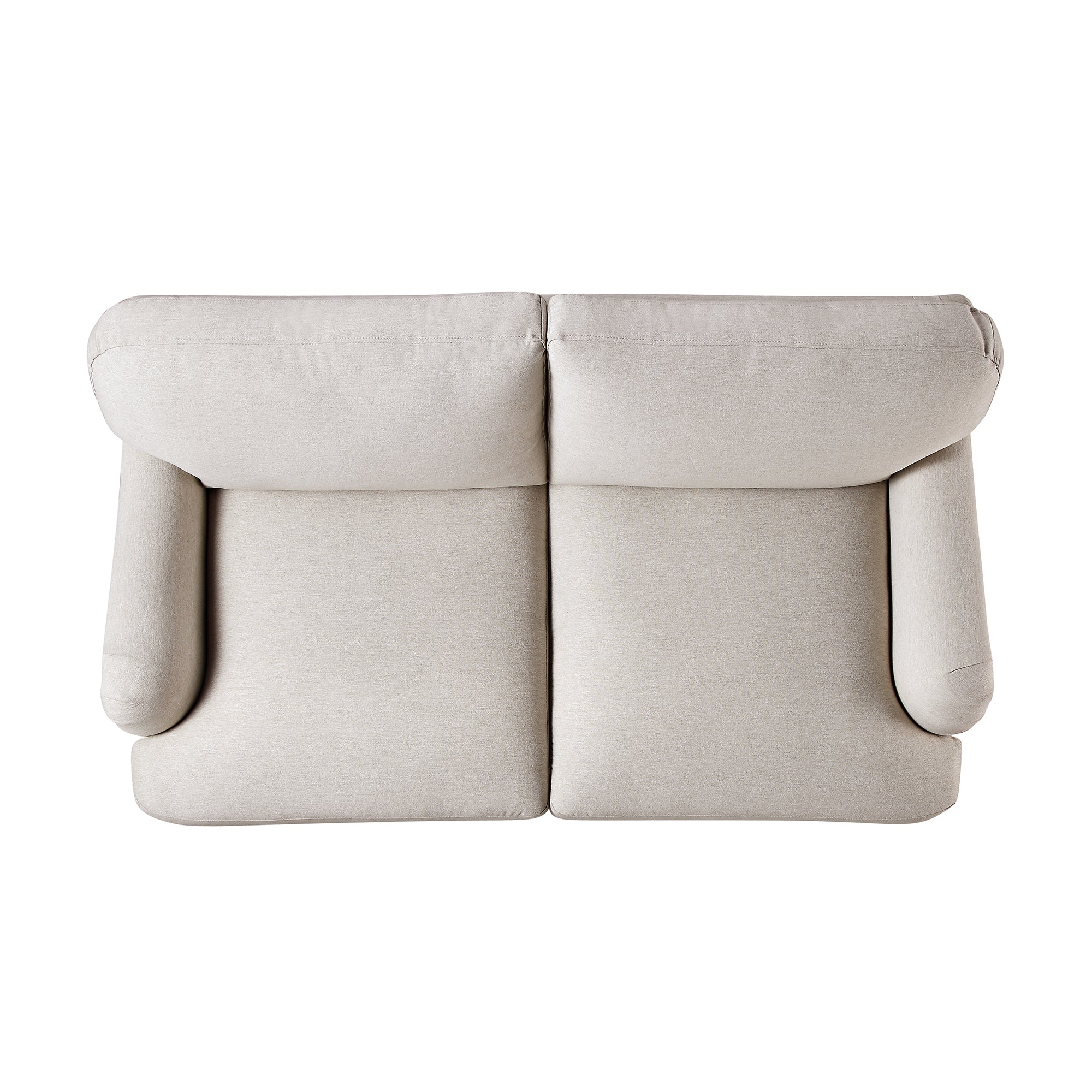 Oatmeal Fabric Sofa, 2-Seater