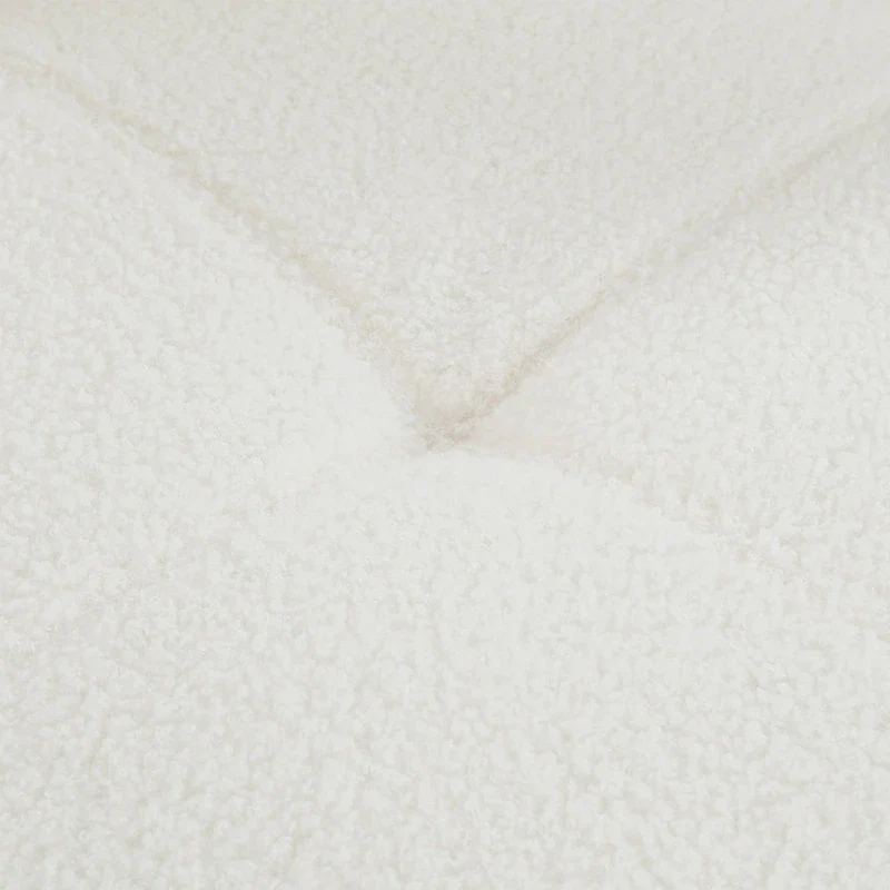 Polyester Barrel Swivel Chair with 360 Rotation, and Adjustable Headrest & Berber Fleece Upholstery - 320lb Capacity