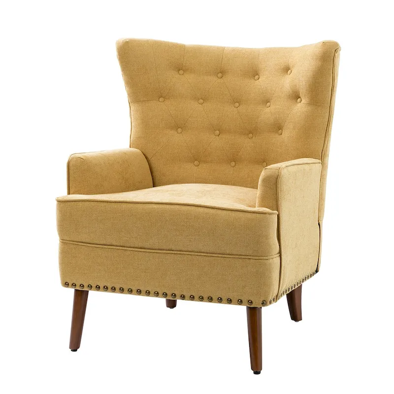 Alpheus Accent Armchair with Nailhead Trim by HULALA HOME