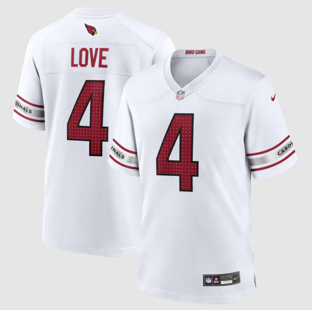 Arizona Cardinals Jeremiyah Love White Player Jersey
