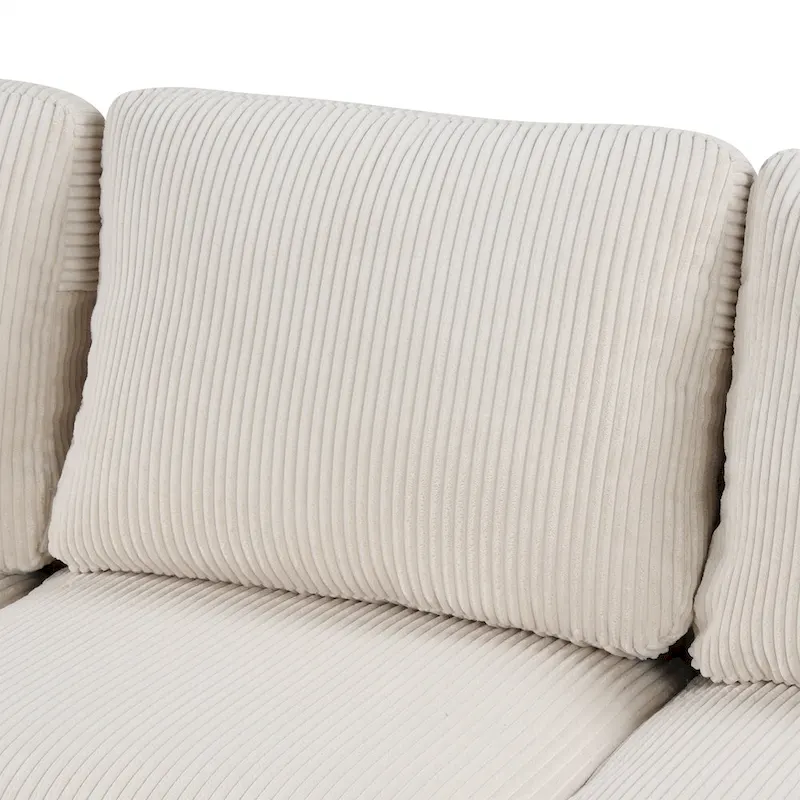 U-shaped Sponge-filled Cushion Combination Sofa