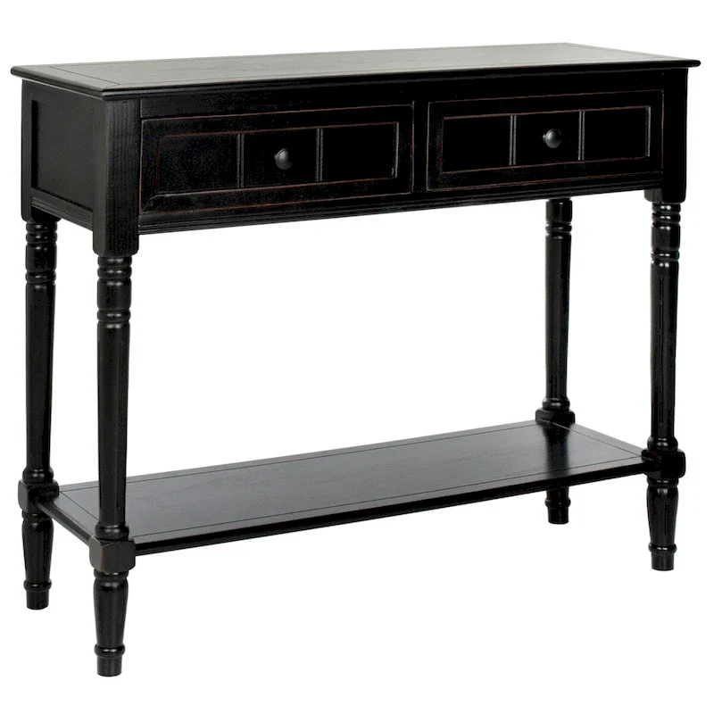 SAFAVIEH Camilla Grey 2-Drawer Console Table - 35.8 x 13.8 x 29.5 - 36Wx14Dx30H