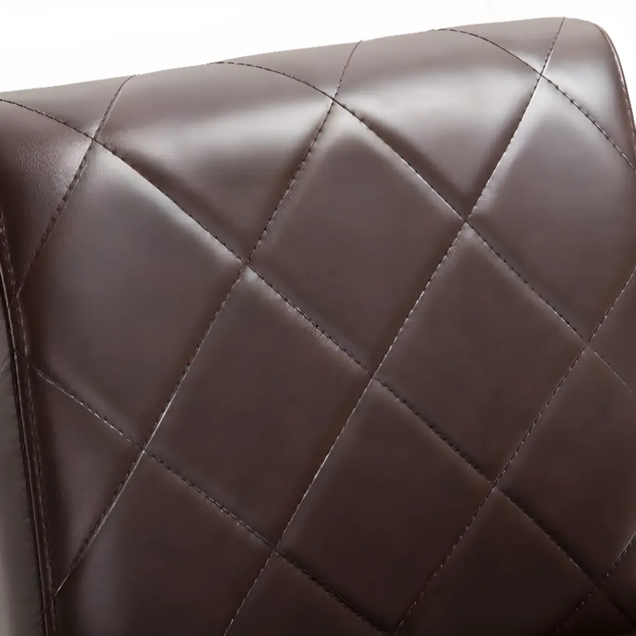 Traditional Wood Leather Upholstered Bar Height Stool