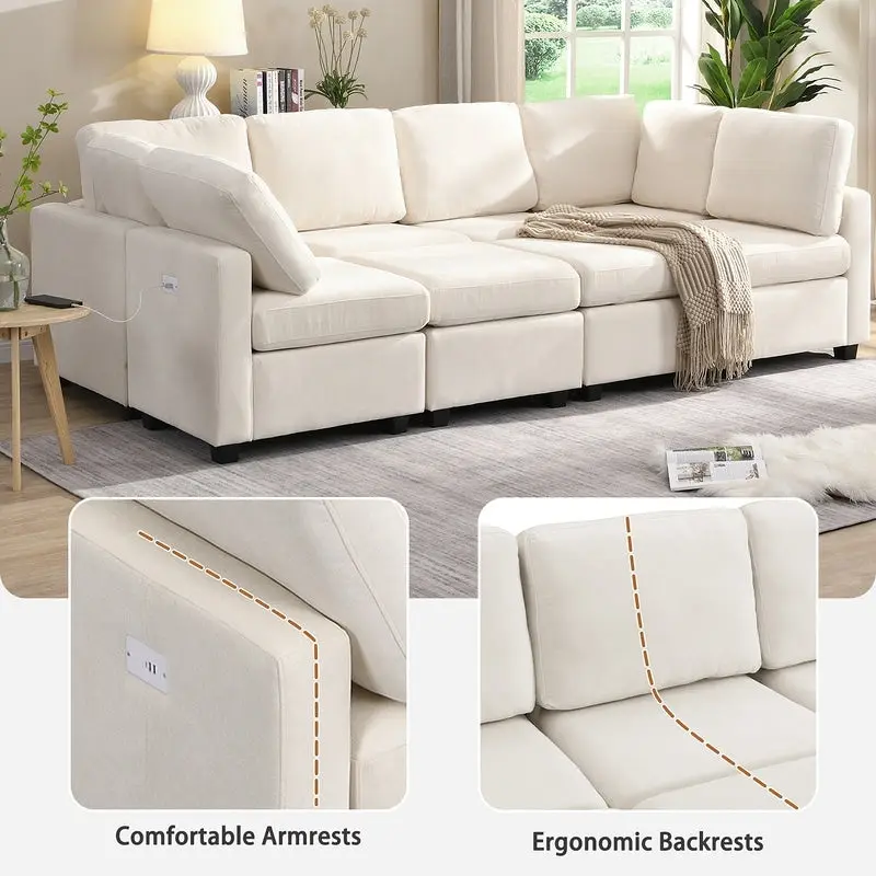 103inch Sectional Sofa Couch Sofa Bed