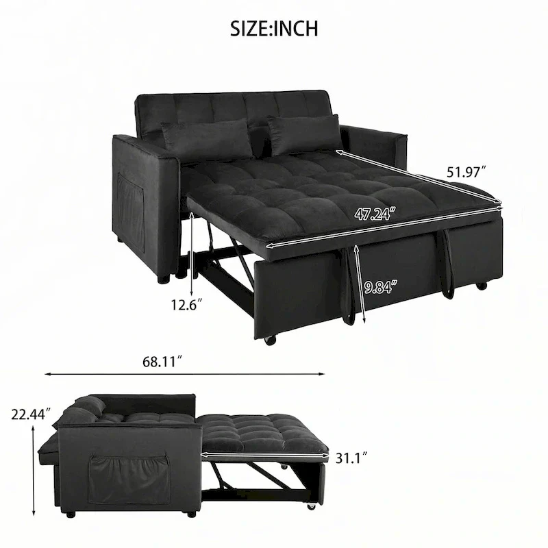 Convertible Sofa Bed,Pull Out Couch Bed