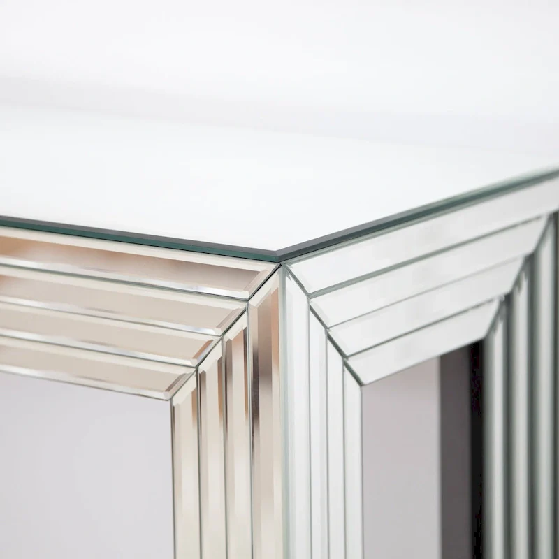 Silver Modern Style Console Sofa Table, Slim Hallway Accent Table