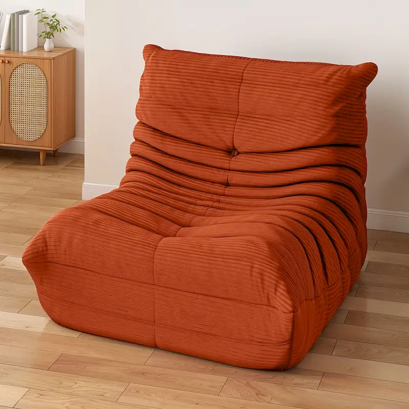 Bean Bag Chairs Single Sofa with Memory Foam,Lazy Floor Sofa for Adults & Kids