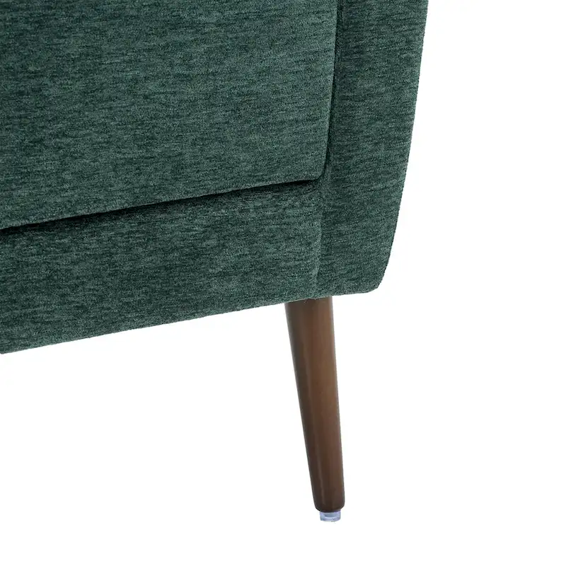 Chenille Fabric Accent Chair with Arm