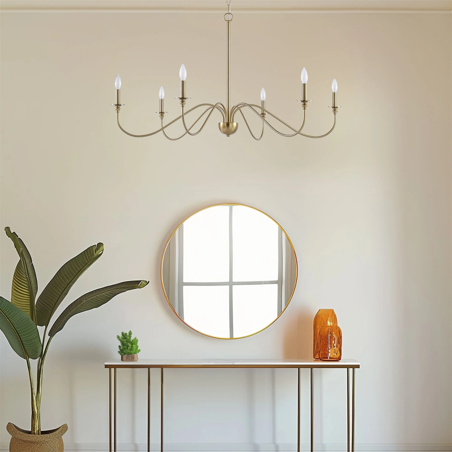Archer 47 6-Light Large Modern Chandelier
