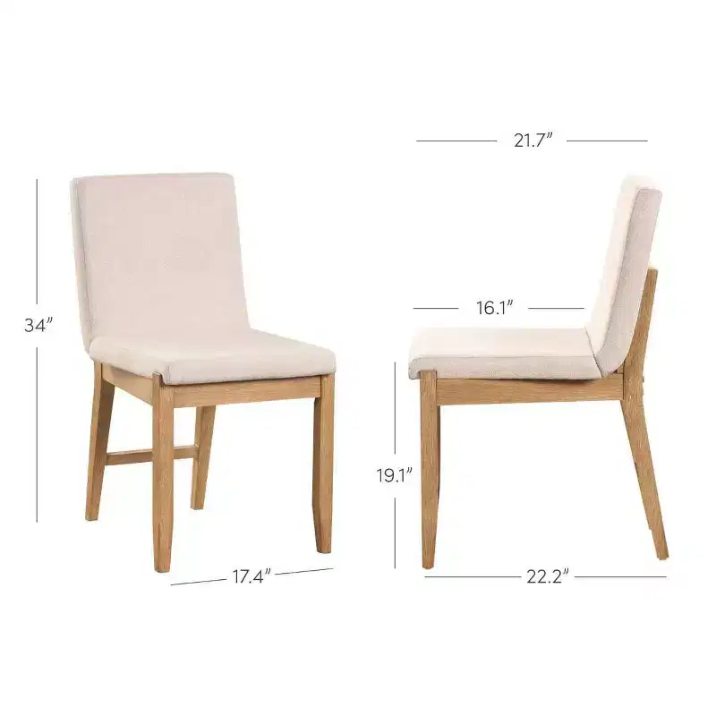 Nathan James Set of 2 Gracie Dining Chair