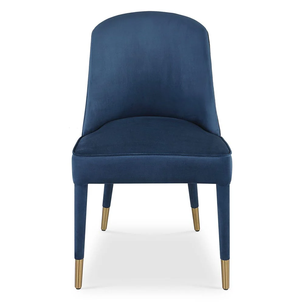 Brie Armless Chair, Sapphire, 2 Per Box, Priced Each