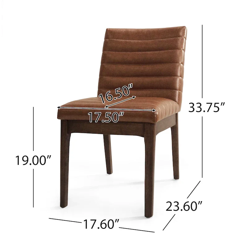 Vertically Quilted Upholstered Dining Chairs (Set of 6)