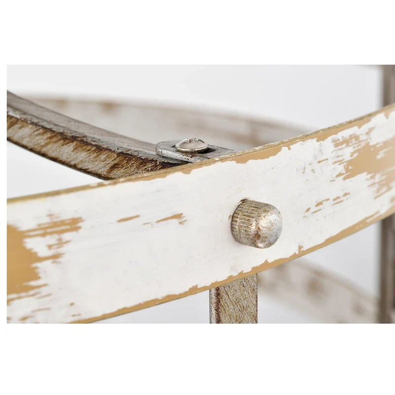 Ketill 24-inch Antique Silver and Weathered White 6 Lights 3 Blades Lighted Ceiling Fan with Remote