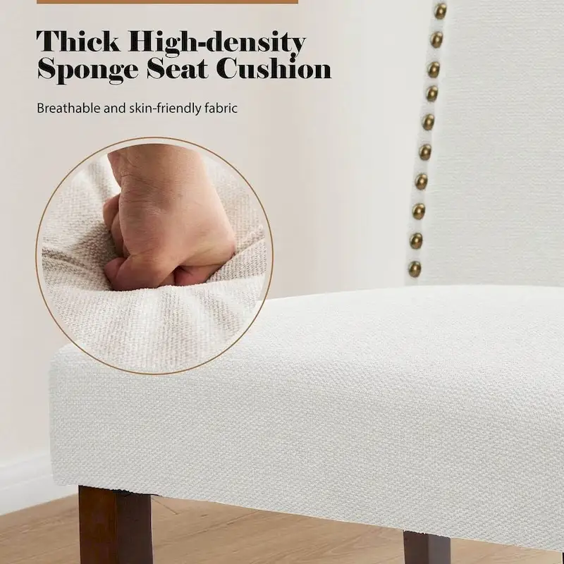 Modern Upholstered Dining Chairs, Set of 2