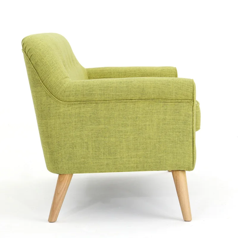Mariah Mid-Century Fabric Loveseat